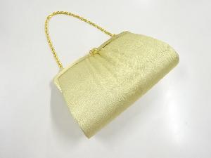 リサイクル　金糸織柄和装バッグ